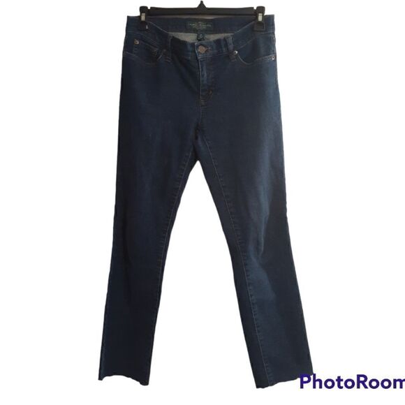 LR Raw Hem Petite Women's Modern Skinny Jean's Size 2P - Picture 4 of 7